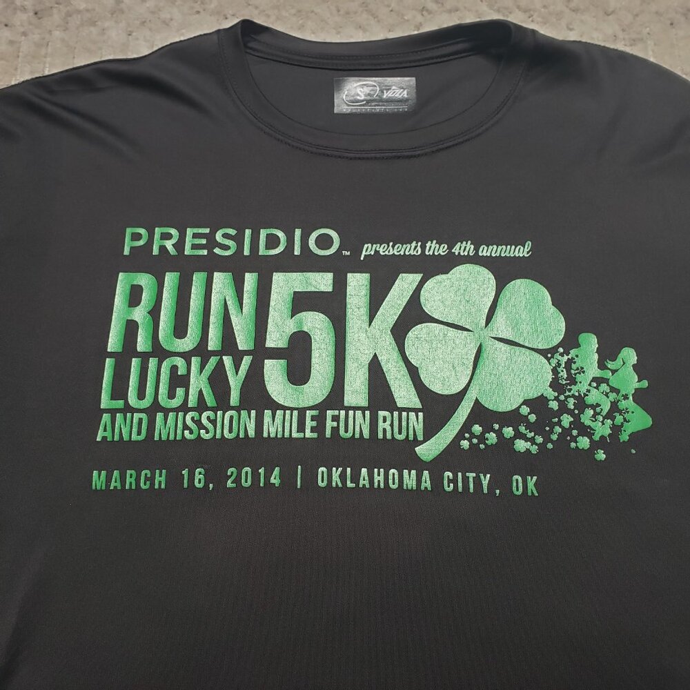 Oklahoma City Presidio Run Lucky 5K Shirt Size Small - Picture 4 of 8